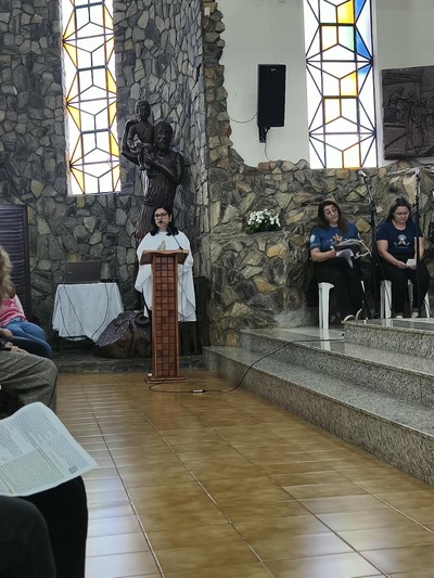 Centenas de fiéis participam da segunda celebração em honra a Nossa Senhora Aparecida em Laranjeiras do Sul