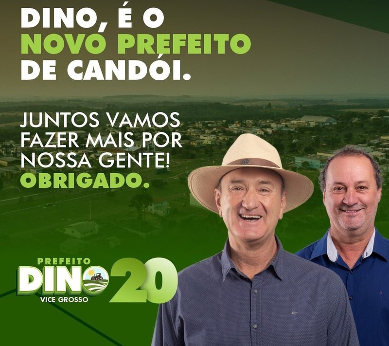 Dino Goldoni (PSC) foi eleito novo prefeito de CandÃ³i