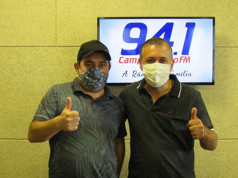 Prefeitos eleitos da CantÃº visitam a Campo Aberto FM e agradecem eleitores
