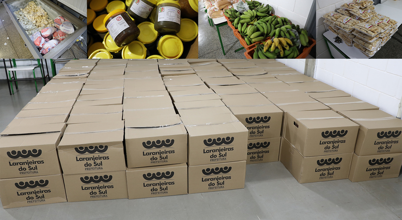 Prefeitura entrega 1.500 cestas de alimentos para famÃ­lias carentes de Laranjeiras do Sul