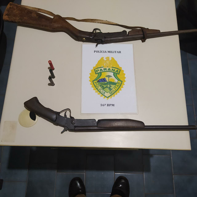 Cantagalo: Homem Ã© preso com duas armas de fogo na Linha JanjÃ£o