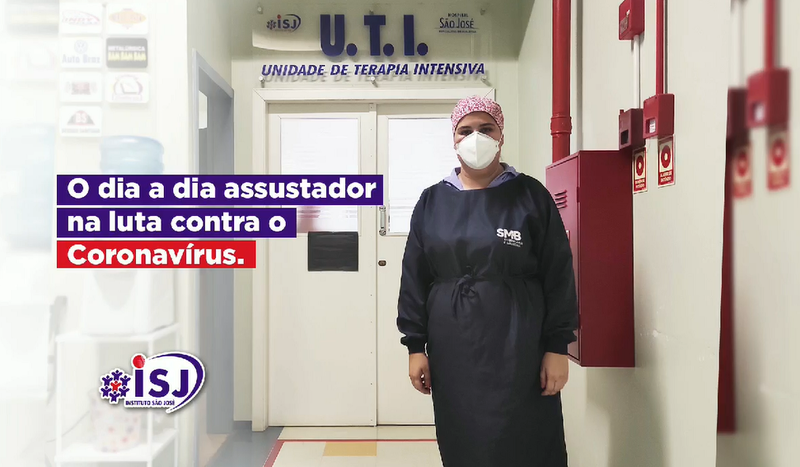 Enfermeira do ISJ conclama a populaÃ§Ã£o para que ajude no combate Ã  covid