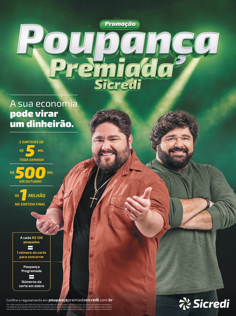 Campanha do Sicredi vai distribuir R$ 2,5 milhÃµes em prÃªmios aos associados