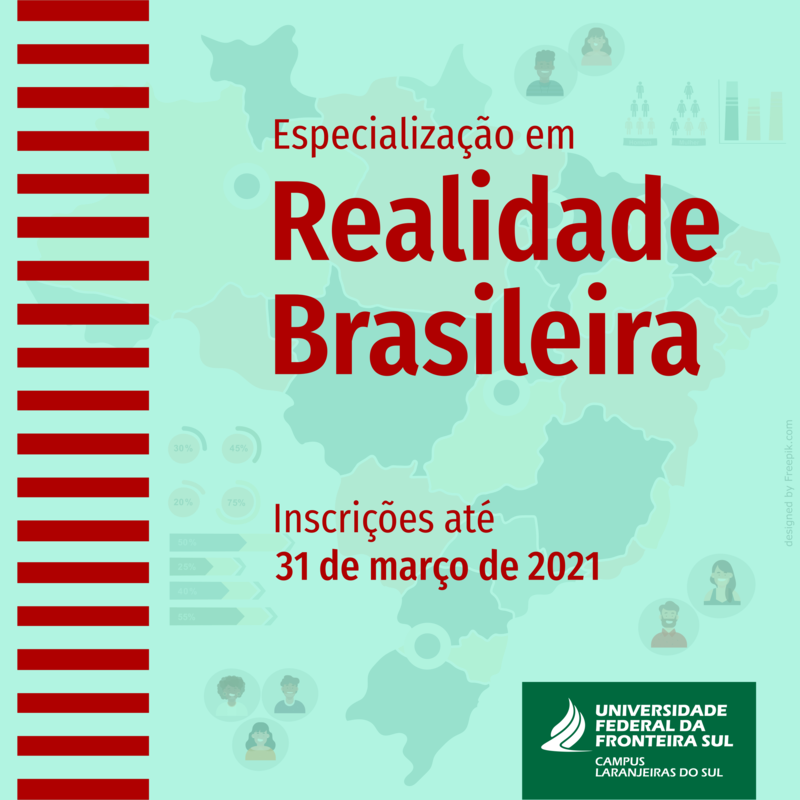UFFS - Ãšltimos dias para inscriÃ§Ãµes no processo seletivo da especializaÃ§Ã£o em realidade brasileira  