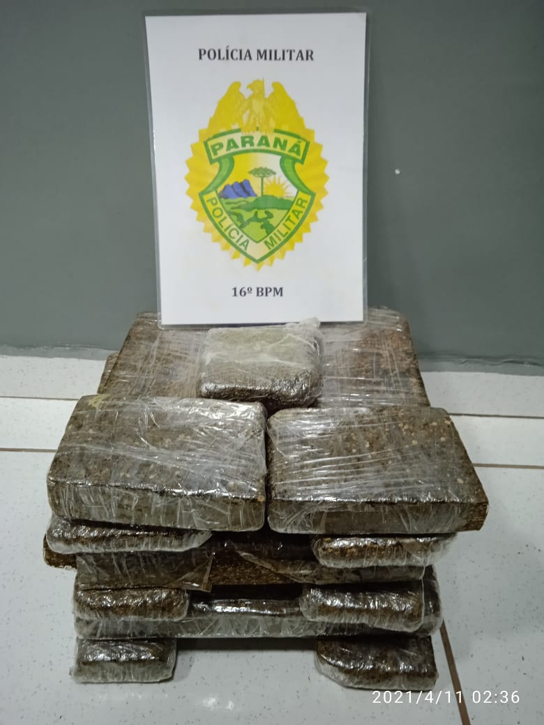 Laranjeiras: Traficante Ã© preso com quase 10 quilos de maconha