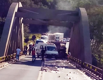 Cantagalo: Acidente grave Ã© registrado na BR 277 na ponte do Cavernoso 