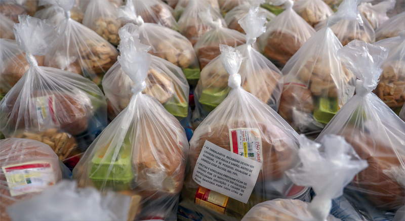 Mais de mil famÃ­lias foram beneficiadas com o Kit da Merenda escolar em Laranjeiras do Sul 