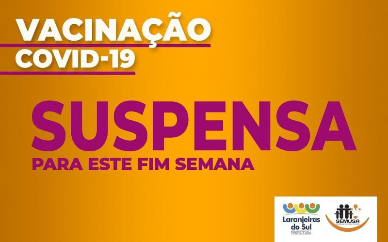 VacinaÃ§Ã£o contra Covid-19 Ã© suspensa em Laranjeiras do Sul por falta de doses 