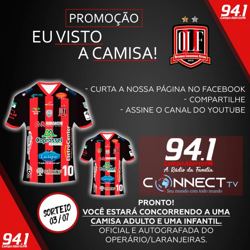 Promoção Eu Visto a Camisa vai presentear também o torcedor Mirim do Operário/Laranjeiras