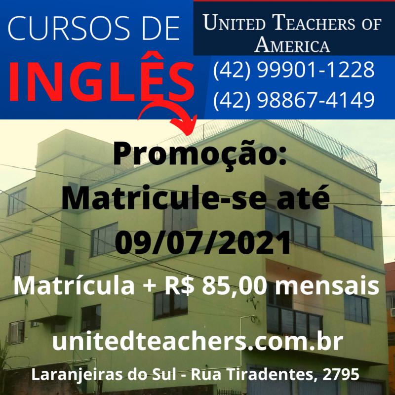 Curso de InglÃªs CES da United Teachers em Laranjeiras do Sul 