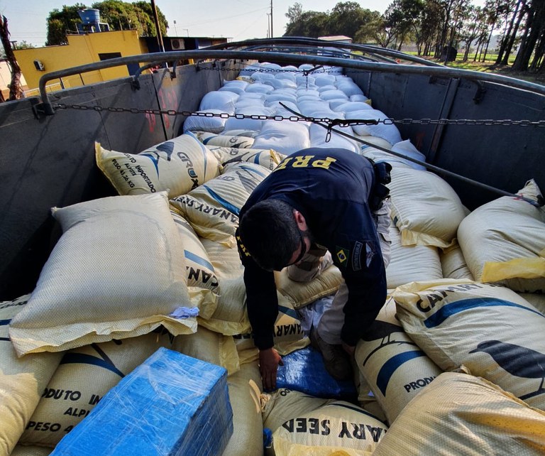 PRF apreende 2,7 toneladas de maconha na cidade de UbiratÃ£