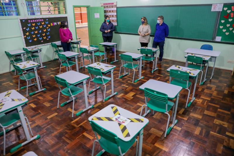  Escolas municipais de Laranjeiras do Sul estÃ£o preparadas para o retorno das aulas presenciais