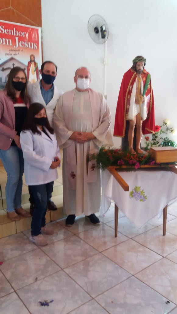 FESTA DO SENHOR BOM JESUS NO DIVISOR EM NOVA LARANJEIRAS TEVE TRIDUO, CARREATA E MISSA SOLENE