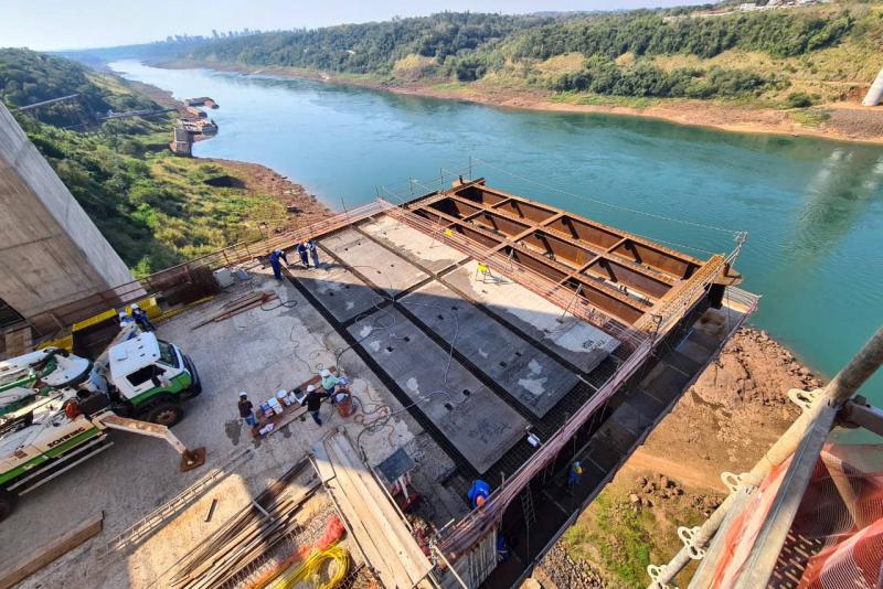 Obra da Ponte da IntegraÃ§Ã£o Brasil-Paraguai atinge 67% de execuÃ§Ã£o em agosto