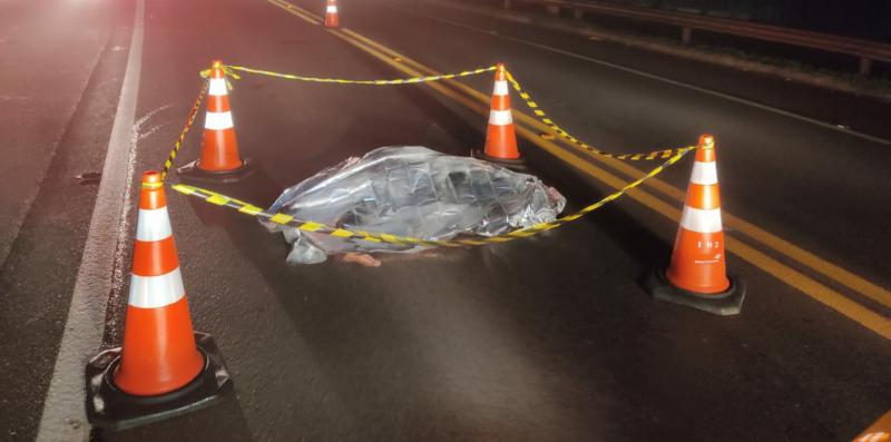Cantagalo: Mulher morre atropelada na BR 277