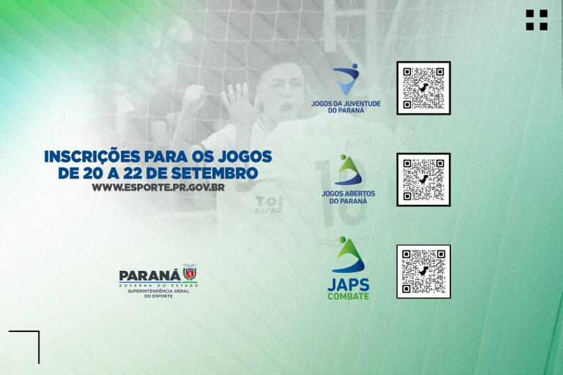 Esporte abre inscriÃ§Ãµes para os Jogos Abertos, de artes marciais e da Juventude