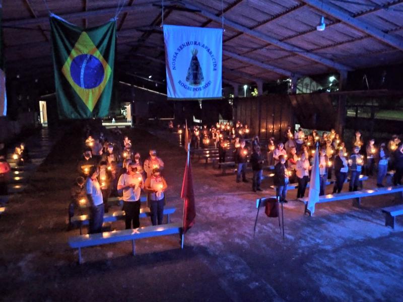 TerÃ§o luminoso marcou a abertura da semana pela vida em Laranjeiras do Sul