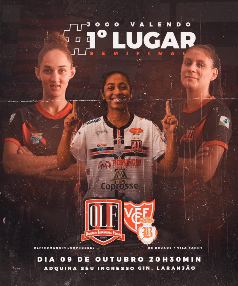 Futsal Feminino do OperÃ¡rio Laranjeiras estÃ¡ comercializando os ingressos para o jogo do Paranaense Chave Prata deste sÃ¡bado (09)