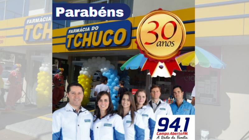 FARMÃCIA DO TCHUCO celebra 30 anos com reinauguraÃ§Ã£o e recepÃ§Ã£o de clientes 