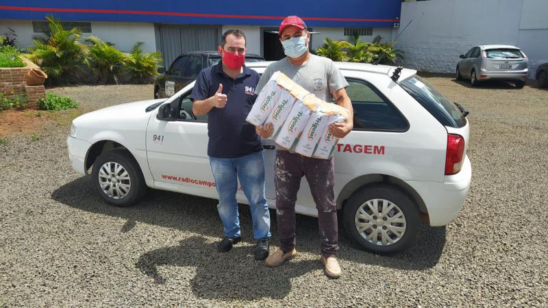 Ganhador da Farinha de Trigo Trigosel do Jogo OperÃ¡rio Laranjeiras e Campo MourÃ£o retirou o seu prÃªmio.