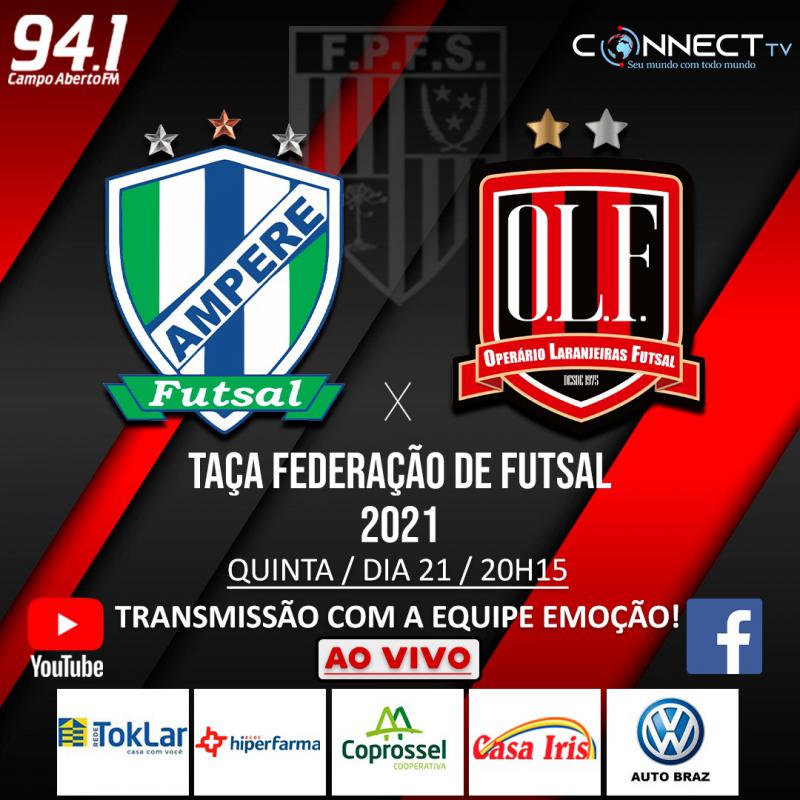 OperÃ¡rio Laranjeiras Inicia a sua trajetÃ³ria na TaÃ§a FederaÃ§Ã£o de Futsal