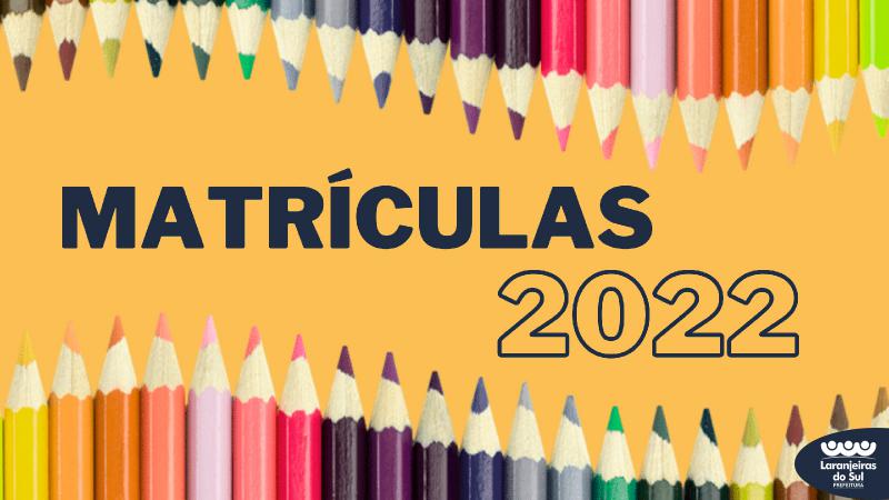 Secretaria de EducaÃ§Ã£o de Laranjeiras do Sul divulga cronograma de MatrÃ­culas para 2022
