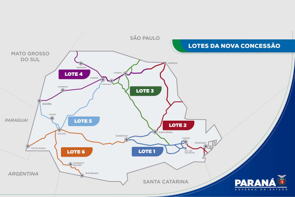 Projeto da nova concessÃ£o de rodovias do ParanÃ¡ avanÃ§a mais