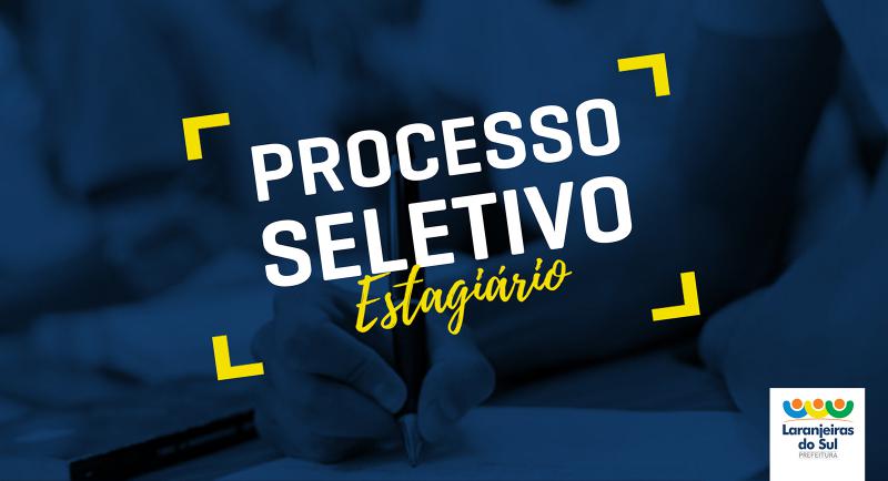 335 candidatos estÃ£o inscritos para o PSS que visa a contrataÃ§Ã£o de novos EstagiÃ¡rios