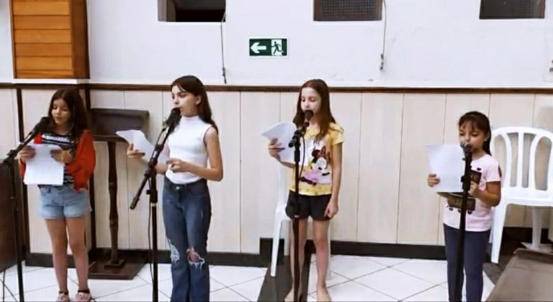Coral Infantil de Vozes da RCA Realizou o Ãšltimo ensaio para a Missa de Natal