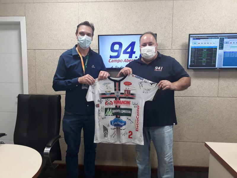 RÃ¡dio Campo Aberto Realizou a entrega dos prÃªmios para os ganhadores das transmissÃµes esportivas.