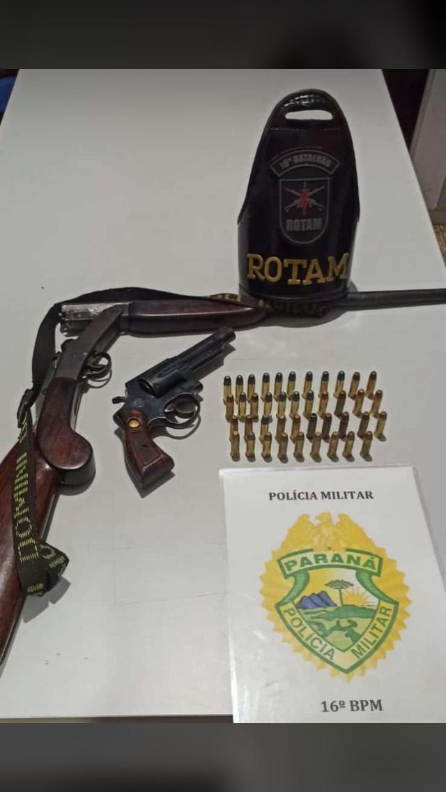 Rio Bonito: Homem Ã© preso com armas e muniÃ§Ãµes na zona rural do municÃ­pio