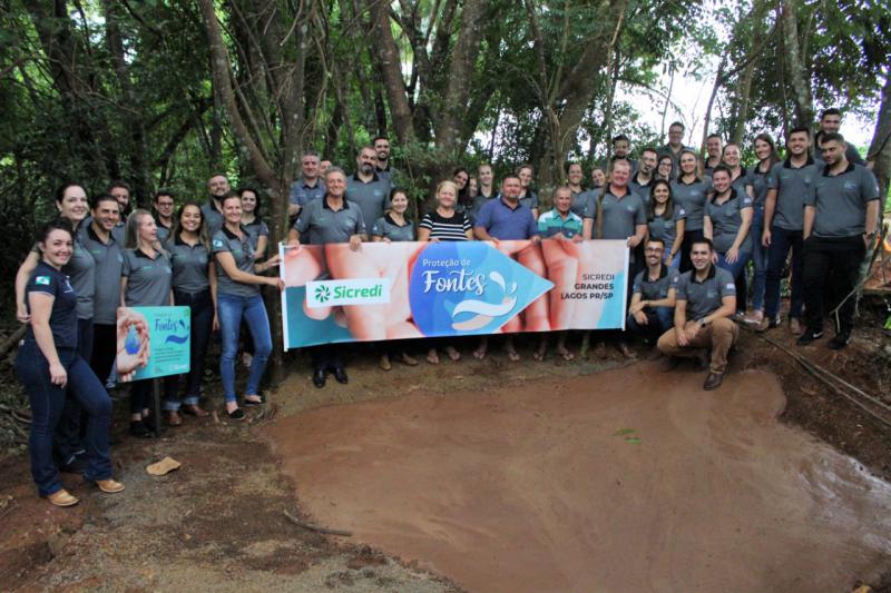 Sicredi Grandes Lagos  PR/SP realiza projeto de proteção de fontes 