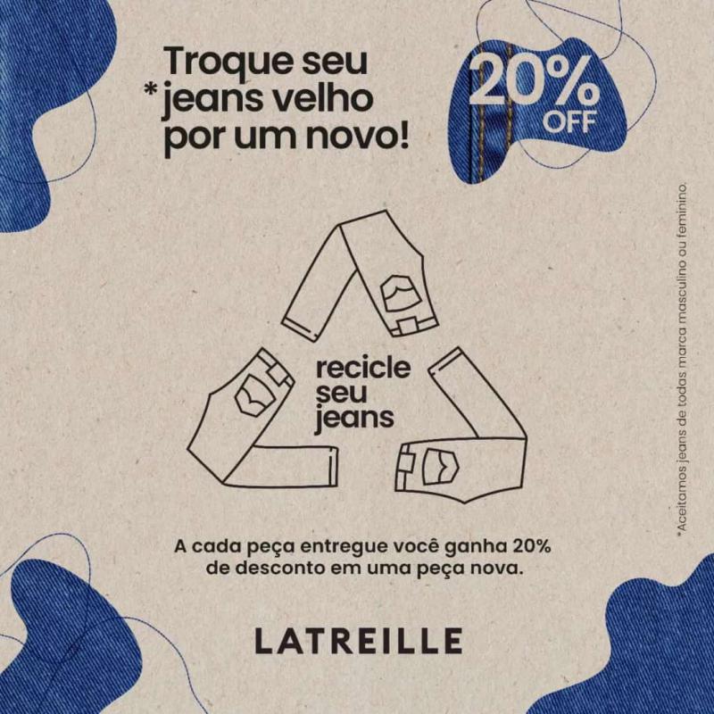 Jeans usado na Latreille Laranjeiras vale um super desconto 