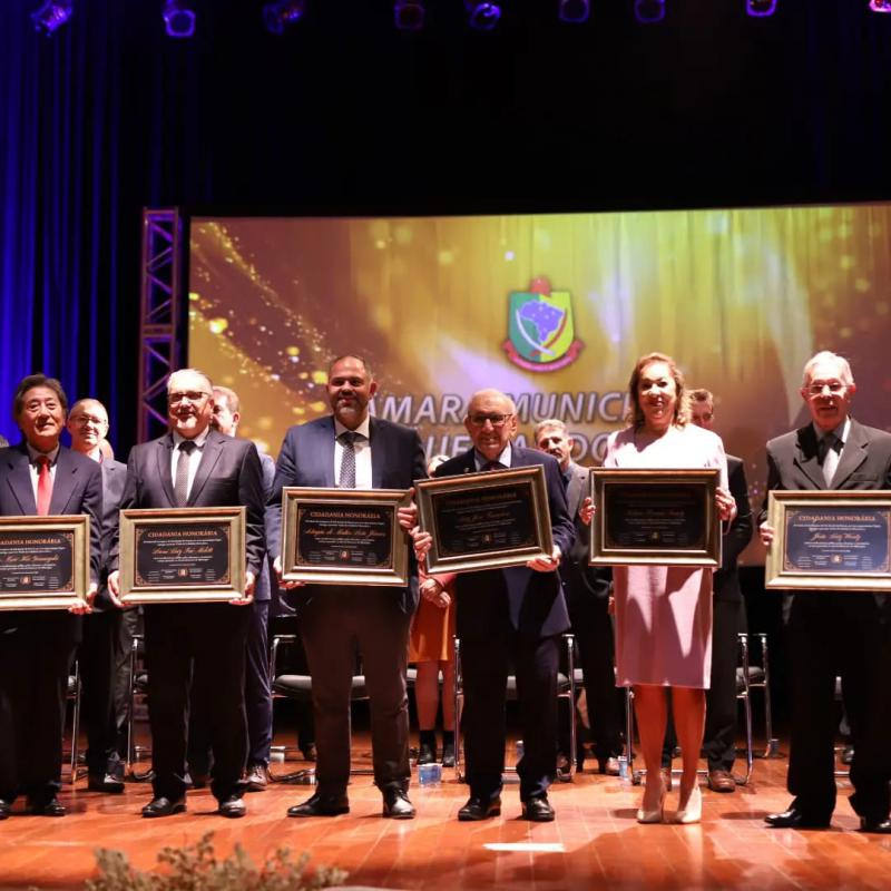 Em solenidade especial, CÃ¢mara de Vereadores de LS entrega seis tÃ­tulos de CidadÃ£o HonorÃ¡rio