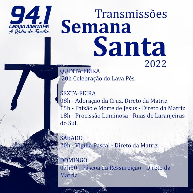 ParÃ³quia SantÂ´Ana inicia as CelebraÃ§Ãµes do TrÃ­duo Pascal 