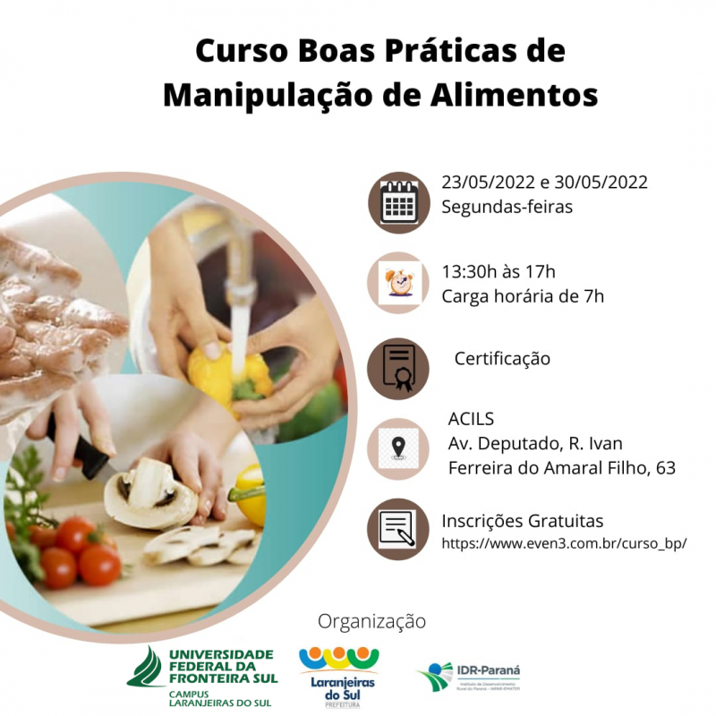 Projeto da UFFS desenvolve ações visando promover a segurança de alimentos no Território Cantuquiriguaçu