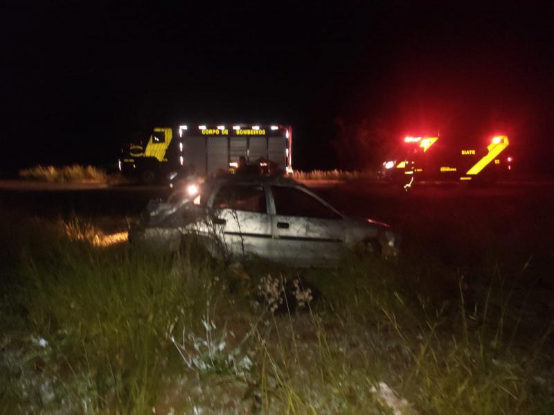 Laranjeiras: Homem fica ferido apÃ³s capotamento na PR 158
