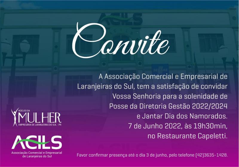 Acils Realiza Posse da Nova Diretoria Nesta TerÃ§a (07)