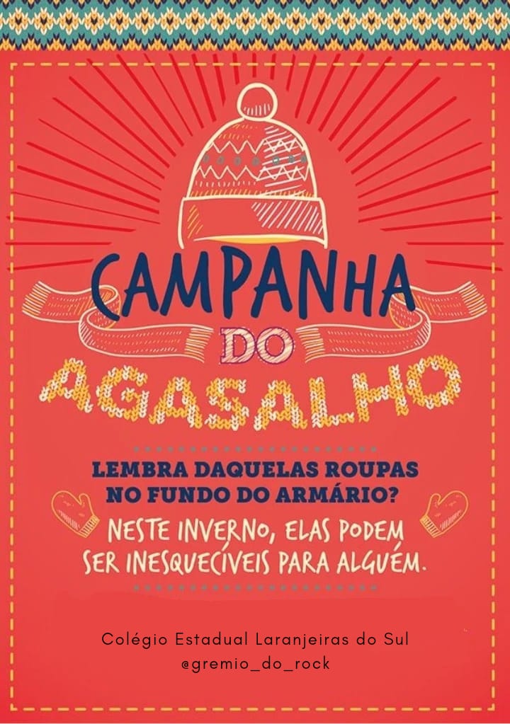 Grêmio Estudantil do Colégio Laranjeiras realiza Campanha do Agasalho