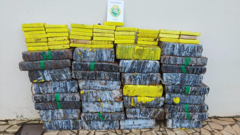 Manoel Ribas: Maior apreensÃ£o de maconha do ano na Ã¡rea do 16Âº BatalhÃ£o da PM
