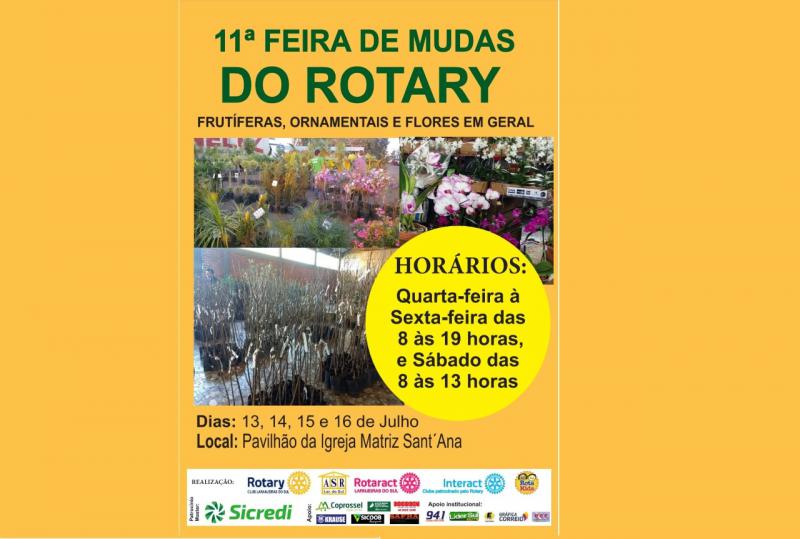 Inicia Nesta Quarta-Feira A 11ª Edição Da Feira De Mudas Do Rotary Club De Laranjeiras Do Sul