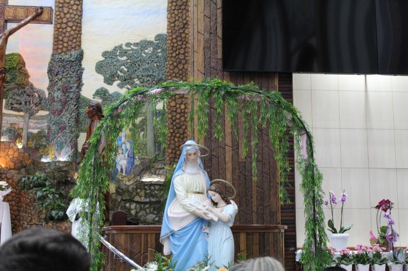 Igreja Matriz lota na CelebraÃ§Ã£o de Abertura da Novena de Sant'Ana