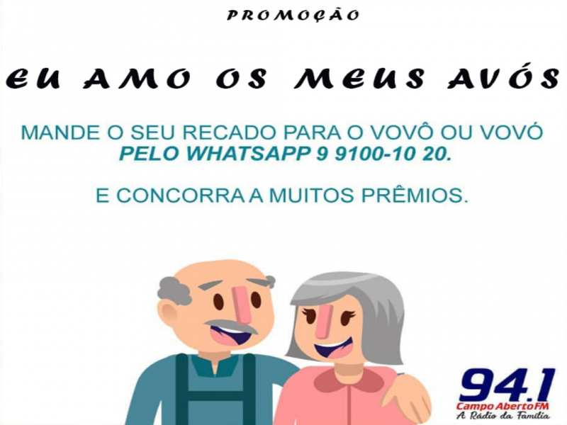 Programa Alegria Geral lanÃ§ou a PromoÃ§Ã£o Eu Amo os Meus AvÃ³s