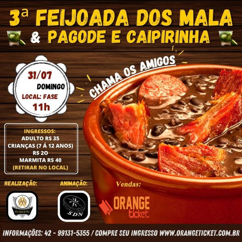 Esgotados os ingressos para a 3Âª ediÃ§Ã£o da Feijoadas dos Malas