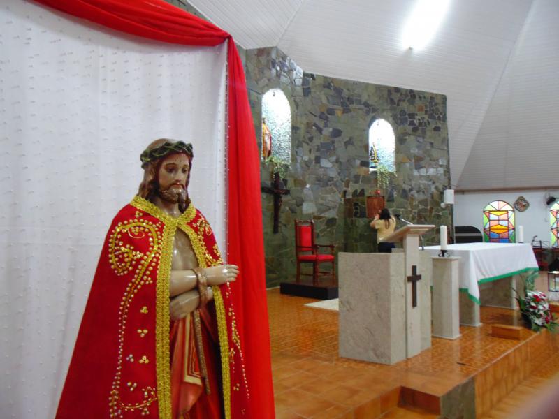 Dezenas de fiéis participaram do 1º dia do Tríduo em louvor ao Senhor Bom Jesus em Campo Mendes