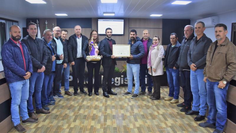 DiÃ¡cono Anselmo Freski recebe MoÃ§Ã£o de Aplausos da CÃ¢mara de Laranjeiras do Sul