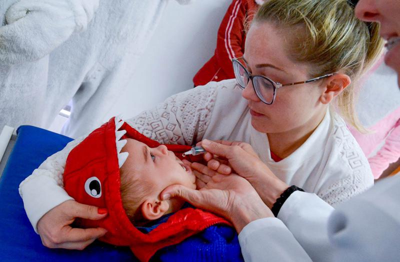 Laranjeiras do Sul alcança 72,6% da meta de vacinação contra pólio