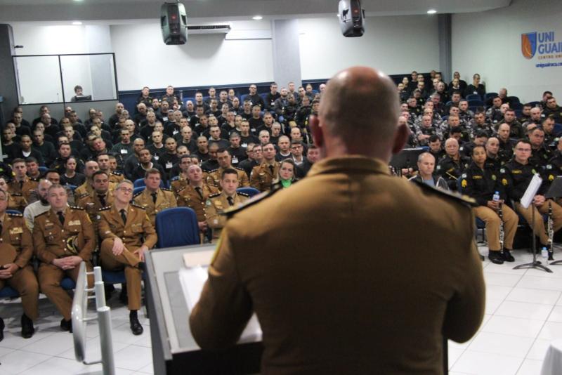 Comandante-Geral da PM apresenta aos policiais e à sociedade resposta ao ataque de Guarapuava