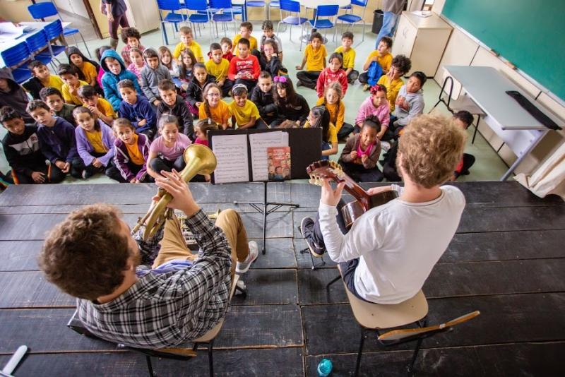 Laranjeiras do Sul recebe projeto musical que leva conhecimento de mÃºsica erudita e concertos a escolas  municipais do ParanÃ¡