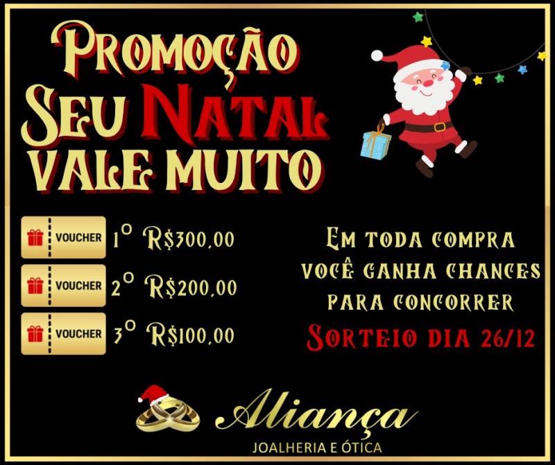 Seu Natal Vale Muito na AlianÃ§a Joalheria Laranjeiras do Sul 